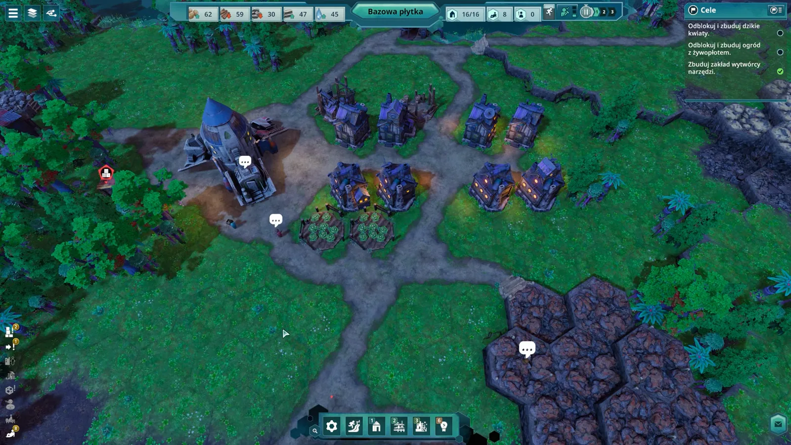 Building input and output inventory slots showing primary products and by-products in Beyond These Stars